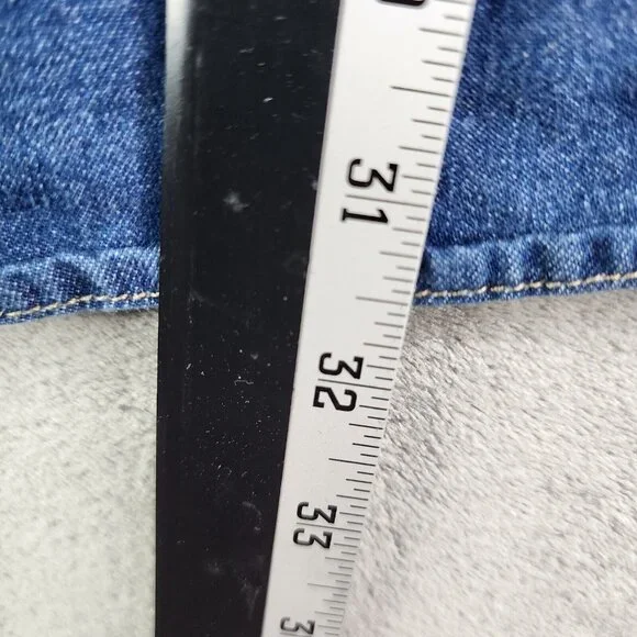 Mens Dickies Blue Denim Jean Jacket Button Down 100% Cotton Long Sleeve Size 3XL - Picture 10 of 11